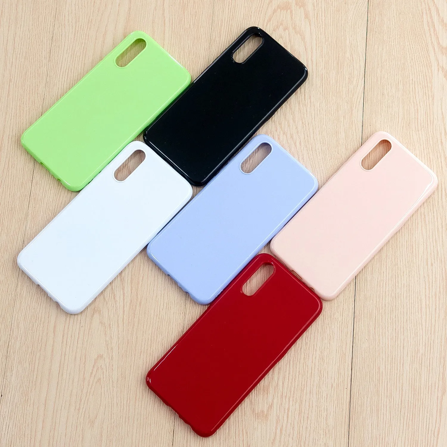For VIVO IQOO Neo/Y97 Glossy TPU Phone Case Mobile Phone Soft Cover Anti-Slip Full Body Protection Milk white