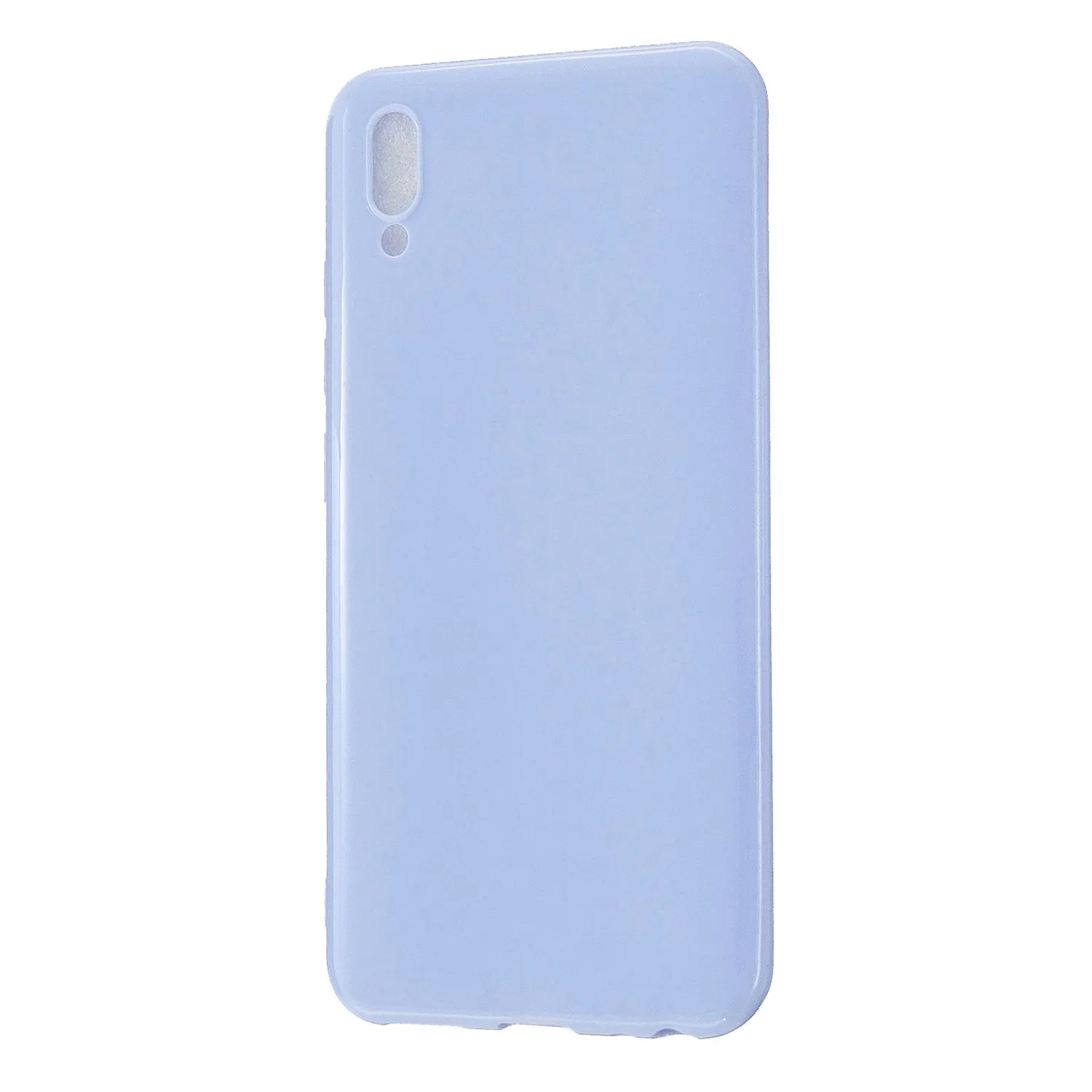 For VIVO IQOO Neo/Y97 Glossy TPU Phone Case Mobile Phone Soft Cover Anti-Slip Full Body Protection Taro purple