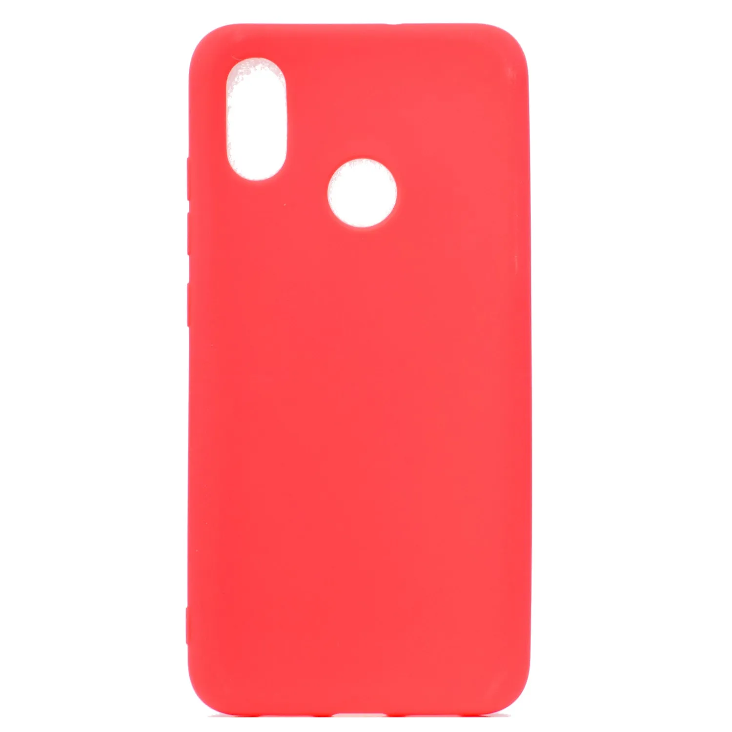 for XIAOMI Redmi S2 Lovely Candy Color Matte TPU Anti-scratch Non-slip Protective Cover Back Case red