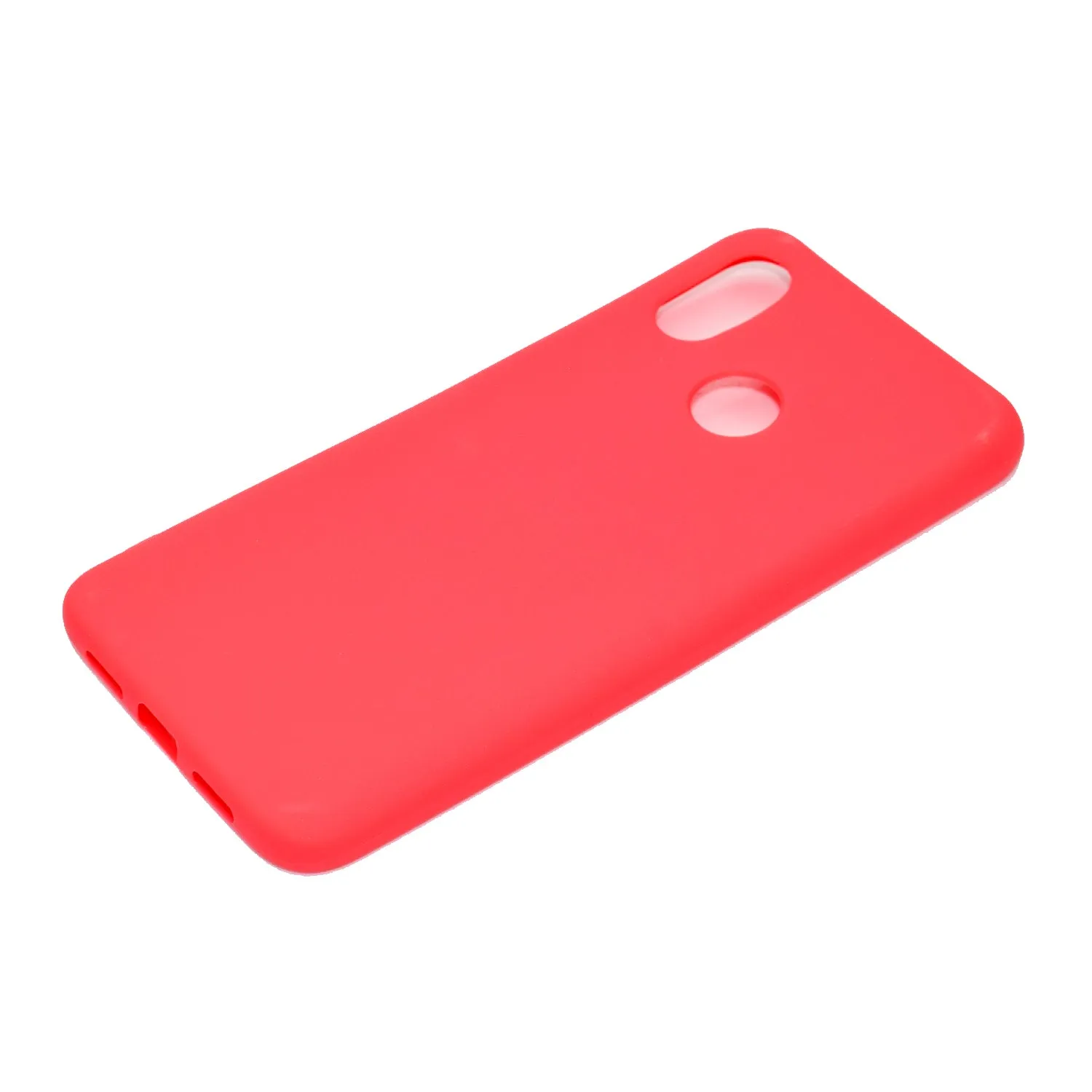 for XIAOMI Redmi S2 Lovely Candy Color Matte TPU Anti-scratch Non-slip Protective Cover Back Case red