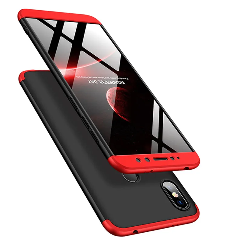For XIAOMI Redmi S2/Y2 Ultra Slim Back Cover Non-slip Shockproof 360 Degree Full Protective Case Golden