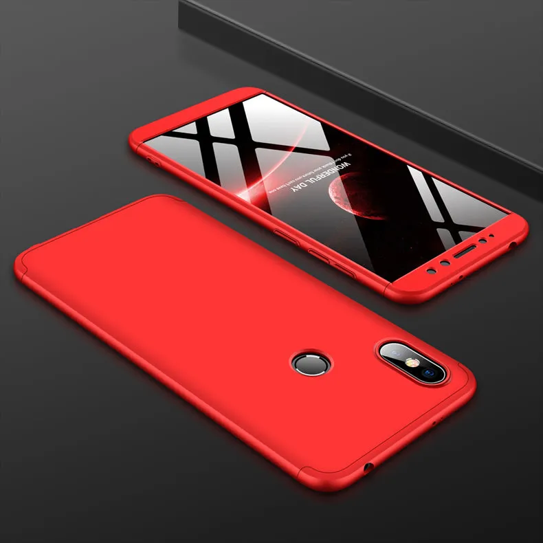 For XIAOMI Redmi S2/Y2 Ultra Slim Back Cover Non-slip Shockproof 360 Degree Full Protective Case Golden