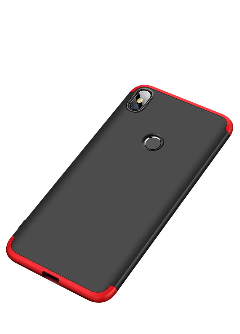 For XIAOMI Redmi S2/Y2 Ultra Slim Back Cover Non-slip Shockproof 360 Degree Full Protective Case Golden