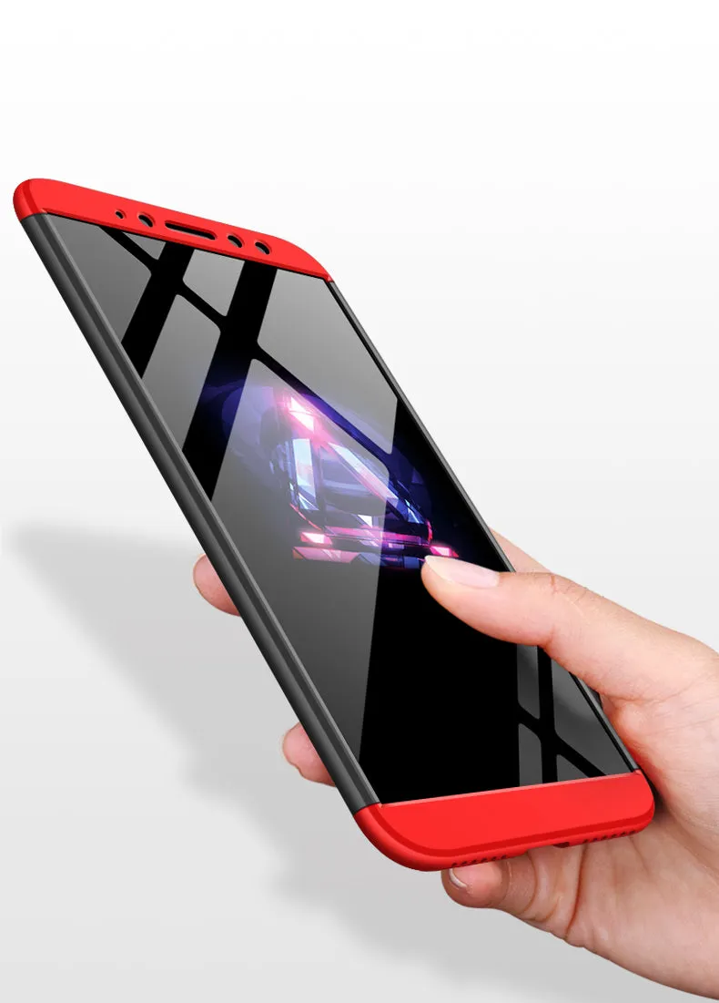 For XIAOMI Redmi S2/Y2 Ultra Slim Back Cover Non-slip Shockproof 360 Degree Full Protective Case Golden