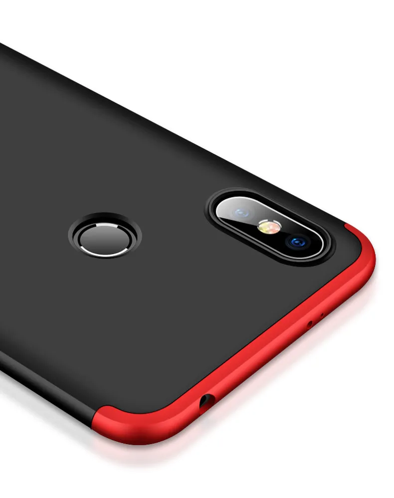 For XIAOMI Redmi S2/Y2 Ultra Slim Back Cover Non-slip Shockproof 360 Degree Full Protective Case Golden