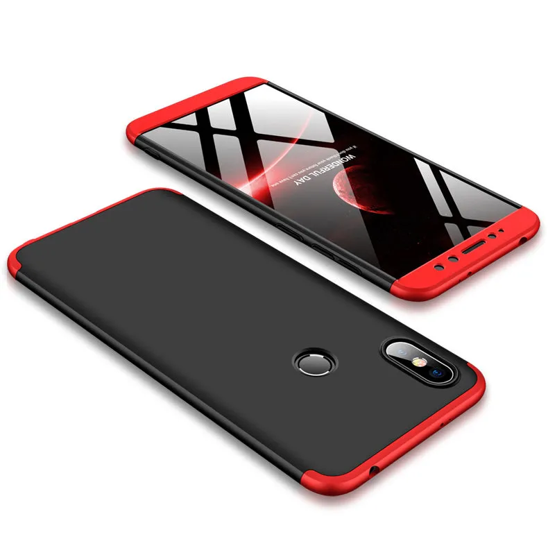 For XIAOMI Redmi S2/Y2 Ultra Slim Back Cover Non-slip Shockproof 360 Degree Full Protective Case Golden