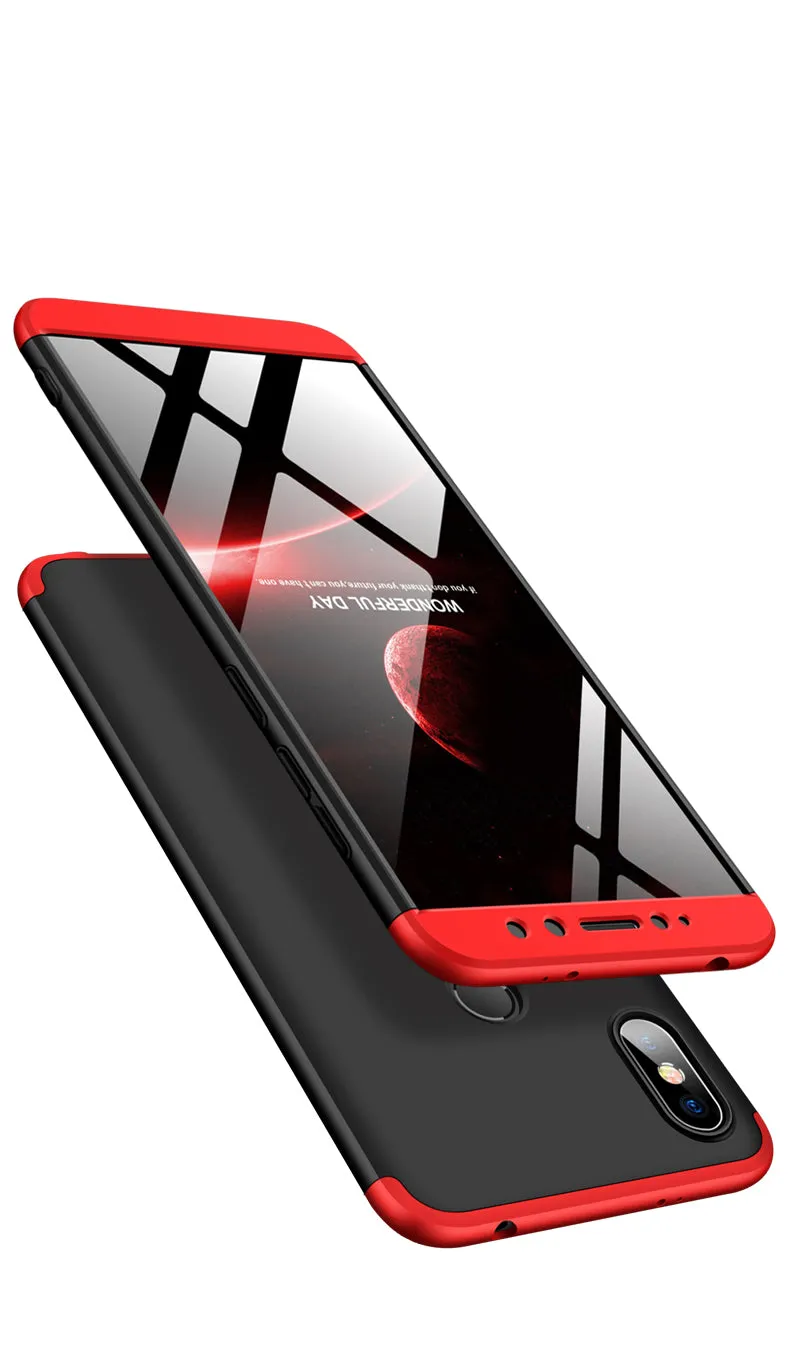 For XIAOMI Redmi S2/Y2 Ultra Slim Back Cover Non-slip Shockproof 360 Degree Full Protective Case Golden