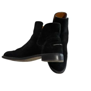 Franco Sarto suede Happily Chelsea low heel ankle boot comfort classic shoe SZ 8