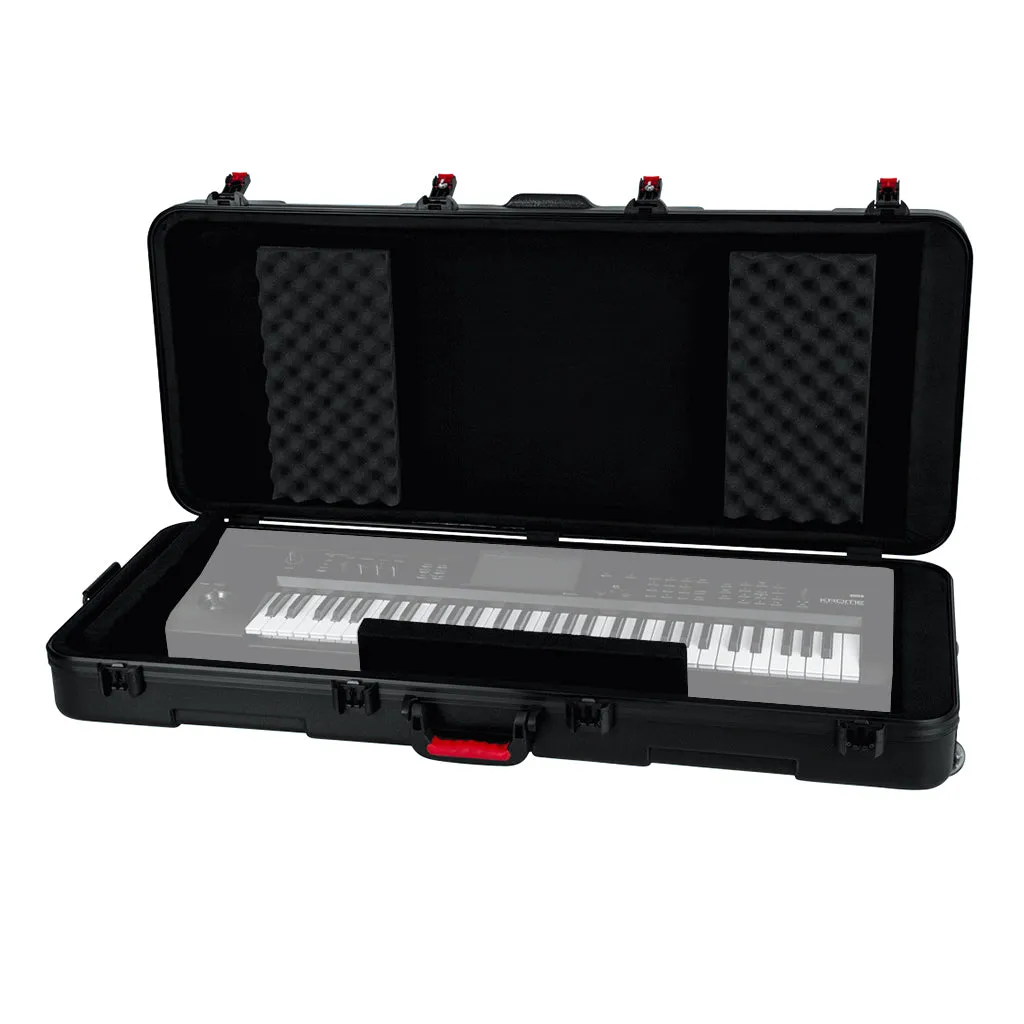 Gator GTSA-KEY61 TSA Series ATA Molded Polyethylene Keyboard Case with Wheels for 61-note Keyboards