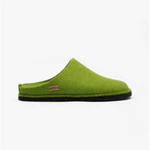 Haflinger SOFT Womens Wool Slippers Green