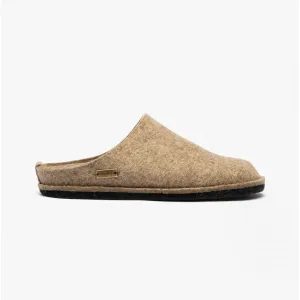 Haflinger SOFT Womens Wool Slippers Taupe