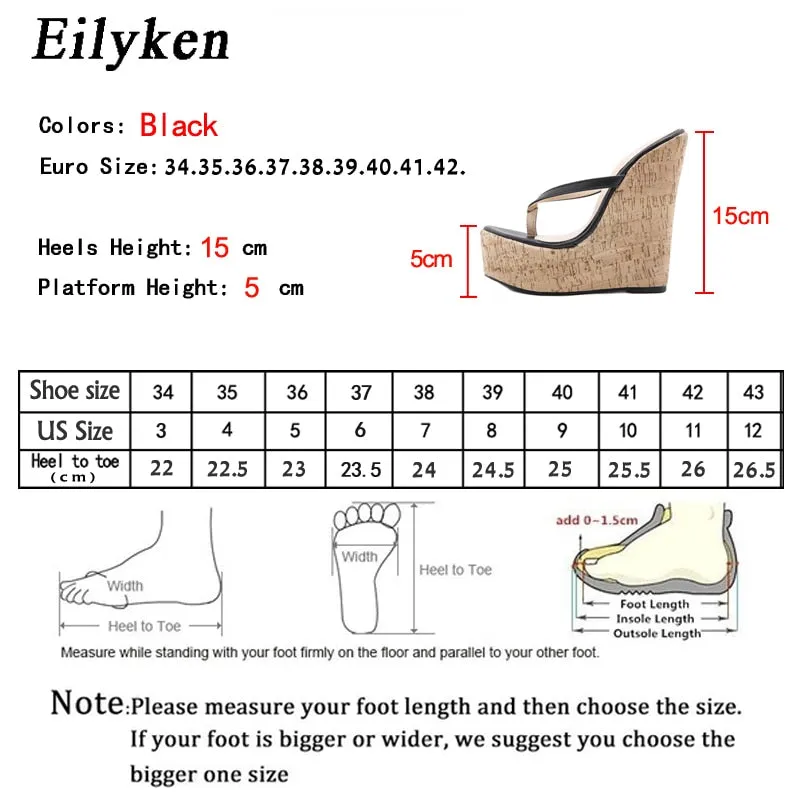 High Heel Platform Wedges