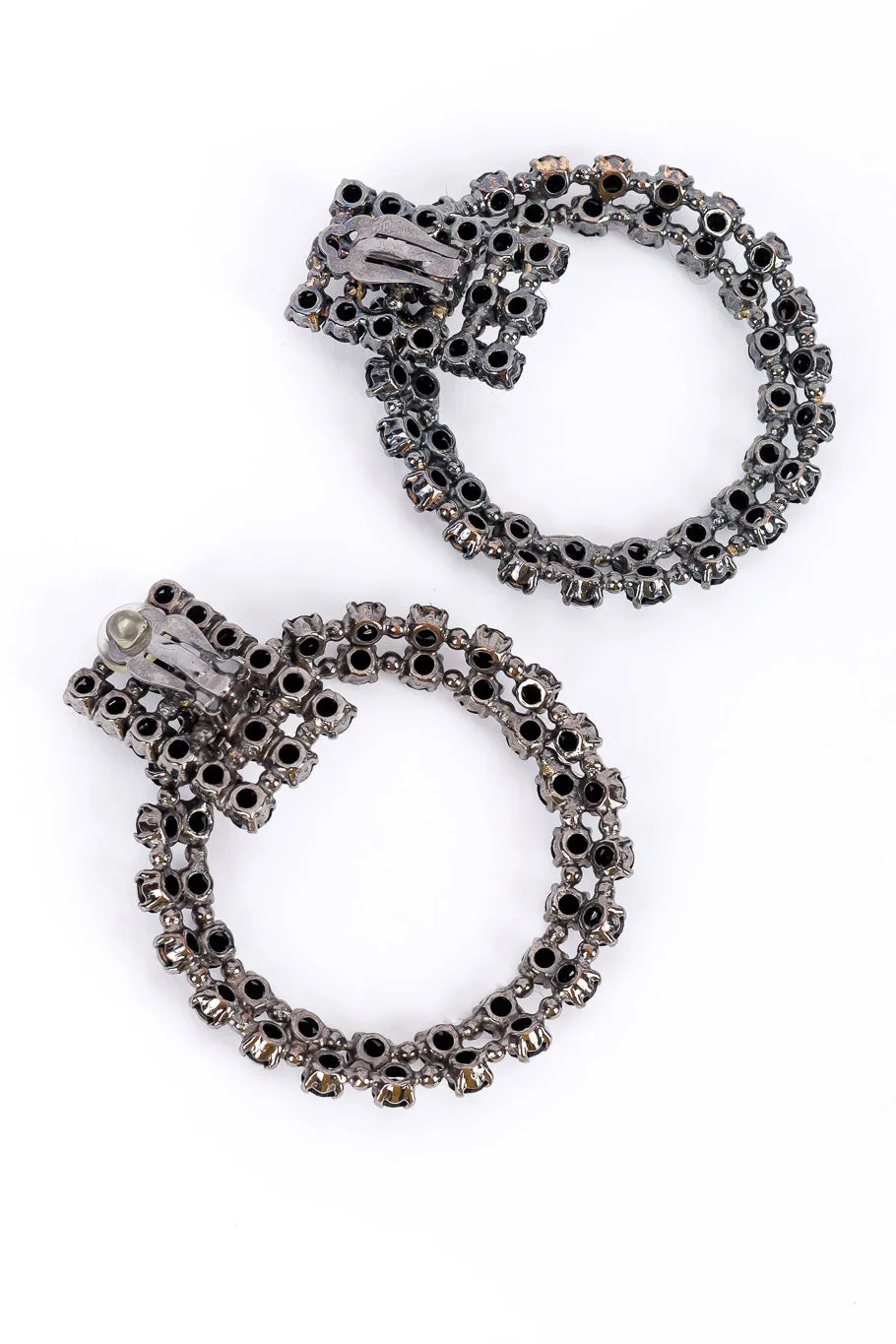 Hinged Hoop Drop Earrings