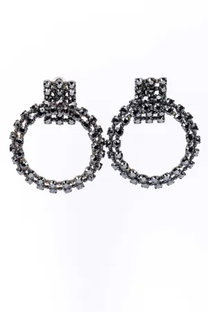 Hinged Hoop Drop Earrings