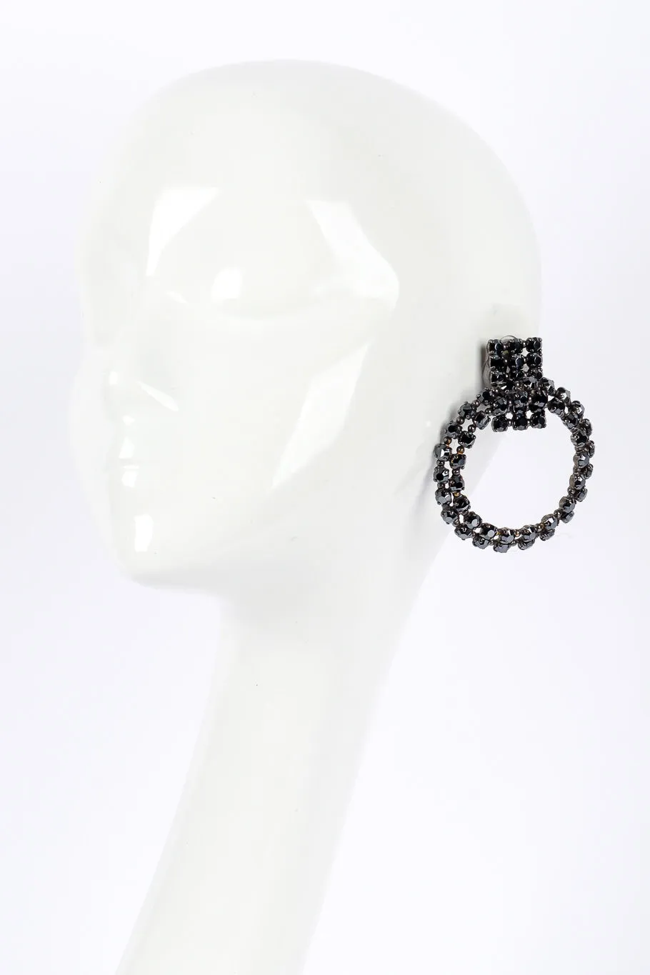 Hinged Hoop Drop Earrings