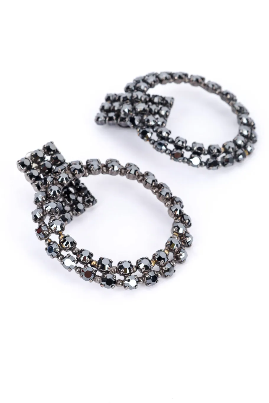 Hinged Hoop Drop Earrings