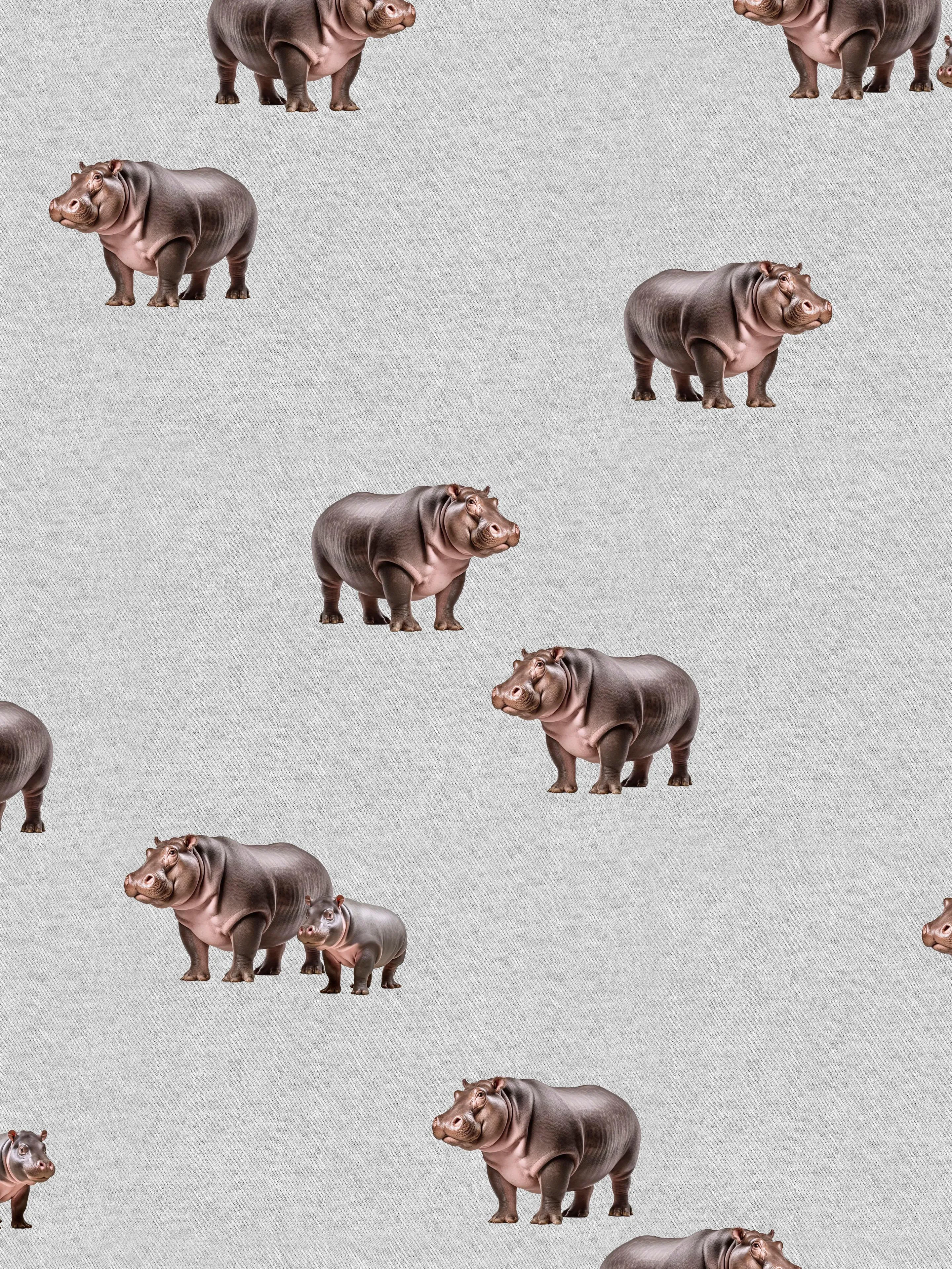Hippos V-neck T-shirt Dames