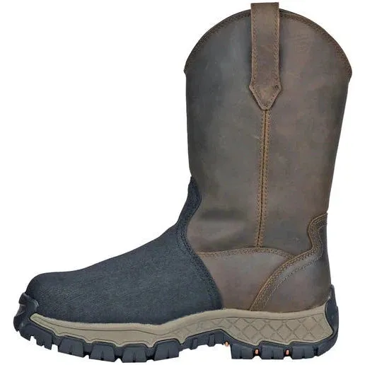 Hoss Men's Recon XRD 11" Composite Toe Met Guard Wellington Boot- Brown- 94031