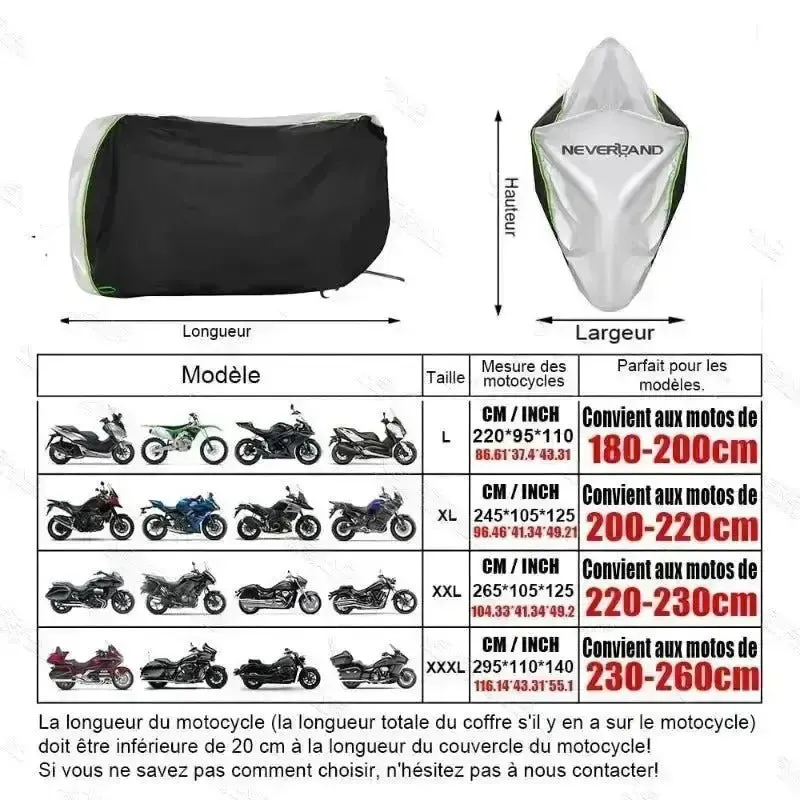 Housse moto extérieur hiver
