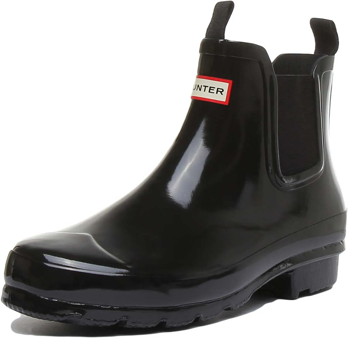 Hunter Original Junior Chelsea In Black Patent