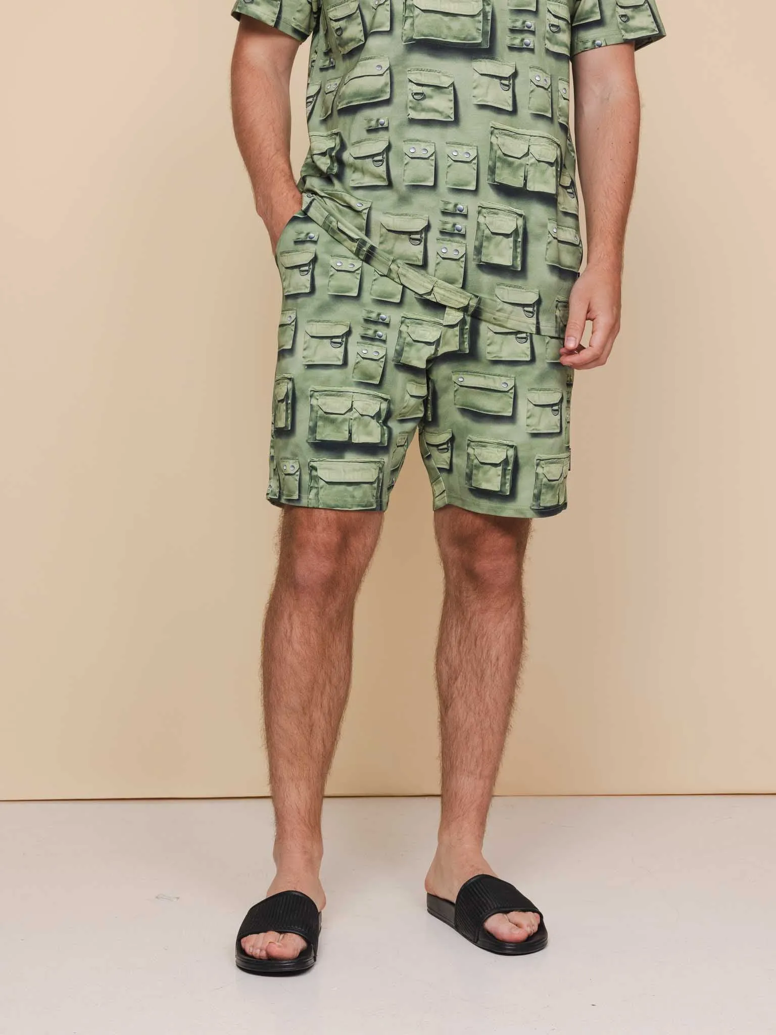 In The Pocket T-shirt en Shorts set Heren