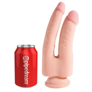 King Cock Plus Double Penetration Triple Density 9.5 Inch Suction Cup Dildo