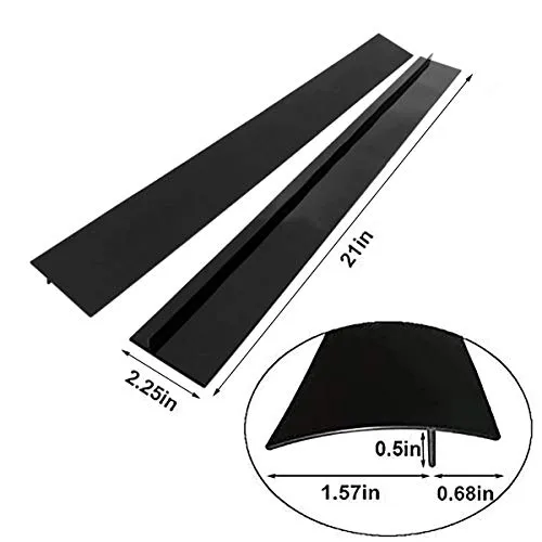 Kitchen Silicone Stove Gap Cover（2 Pack),25/21inch Kitchen Silicone Stove Counter Gap Cover Between Oven and Countertop Dishwasher, Easy Clean Heat Resistant Gap Guards… (21 inch)
