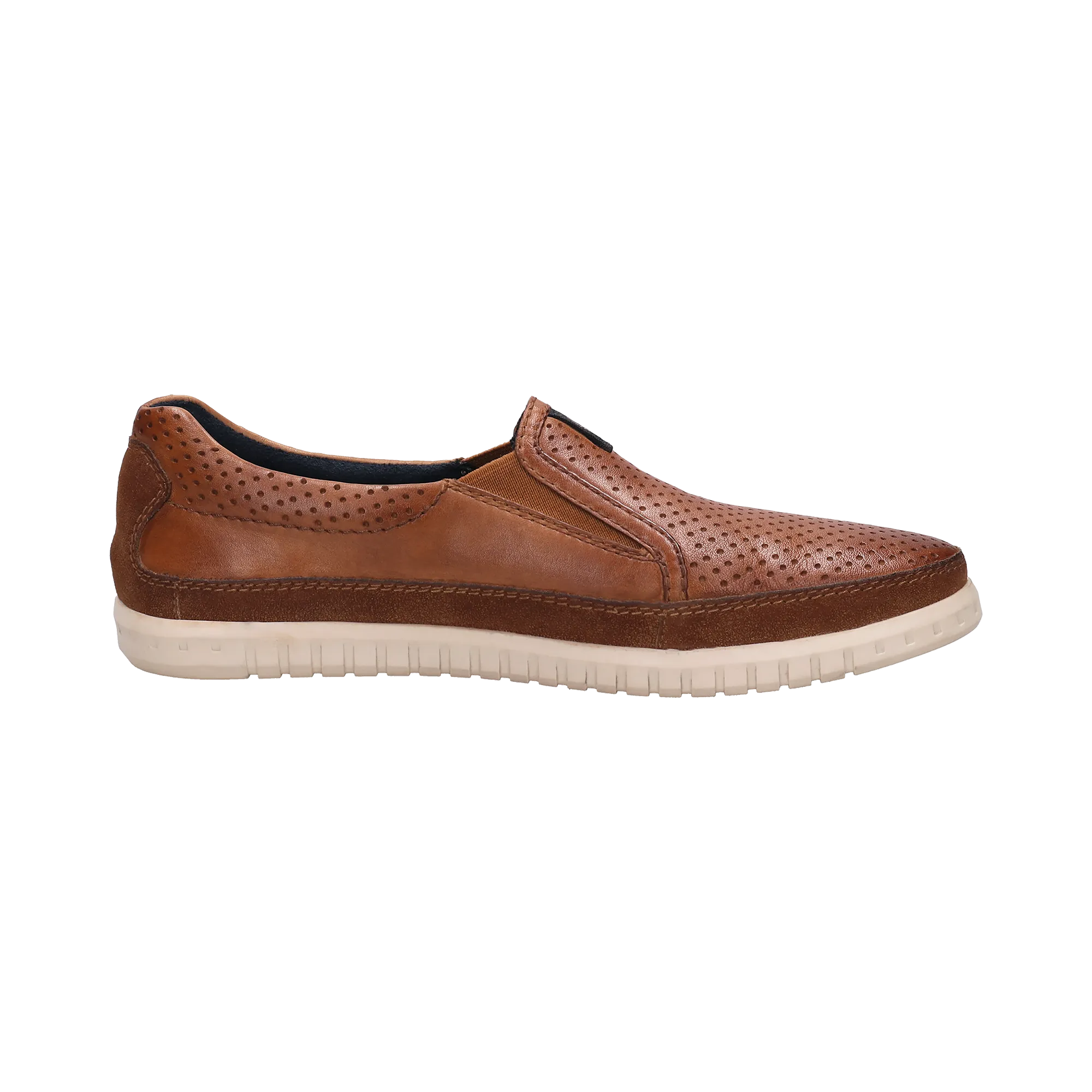 Leder Slip on cognac