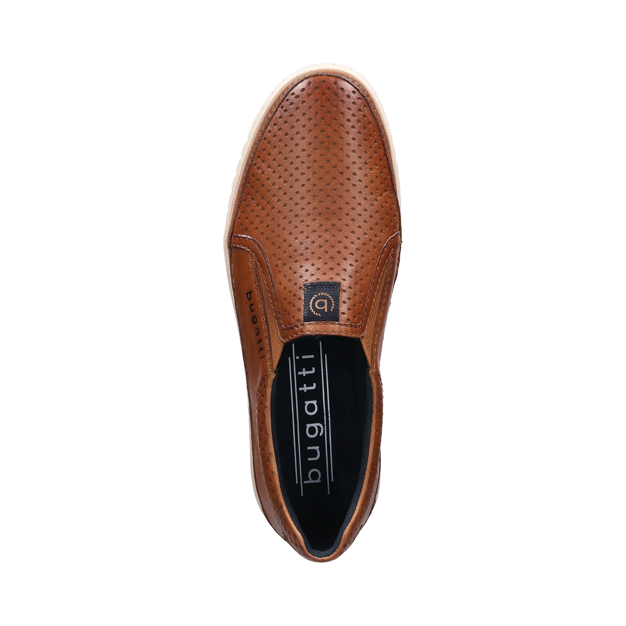 Leder Slip on cognac