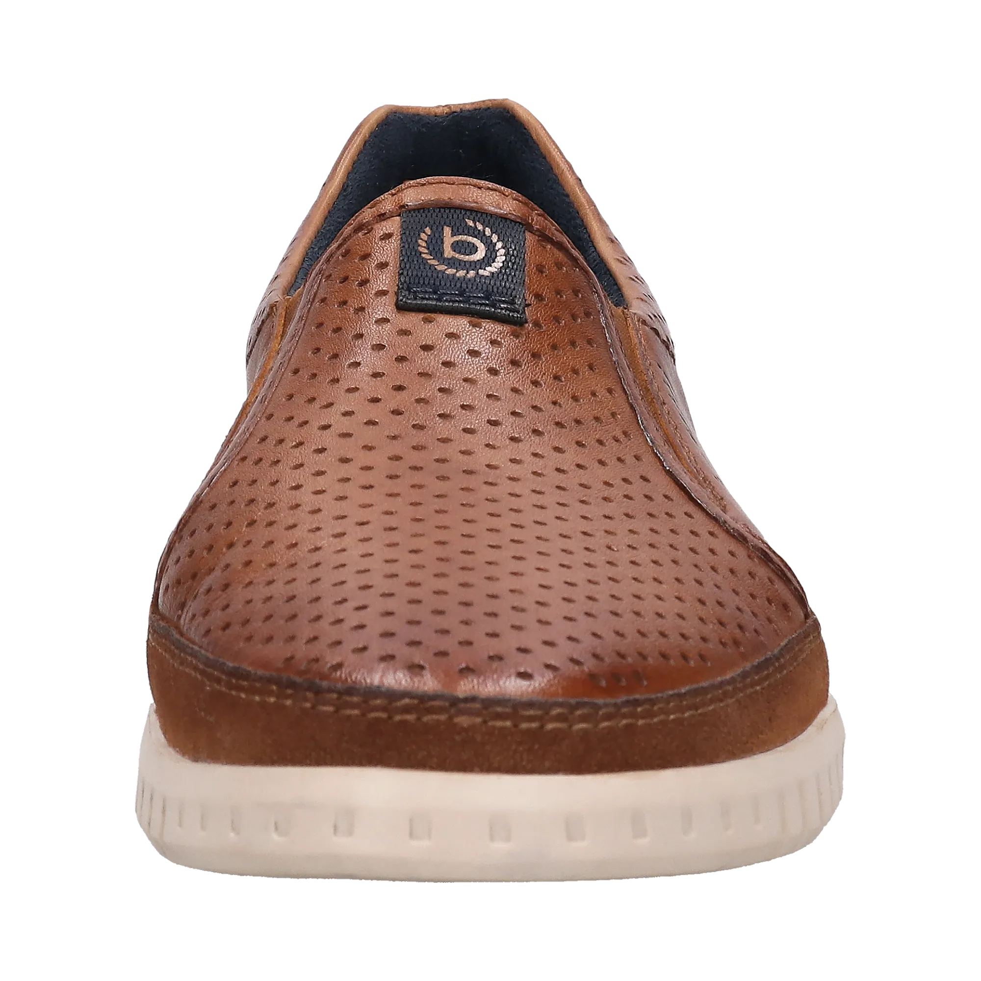 Leder Slip on cognac