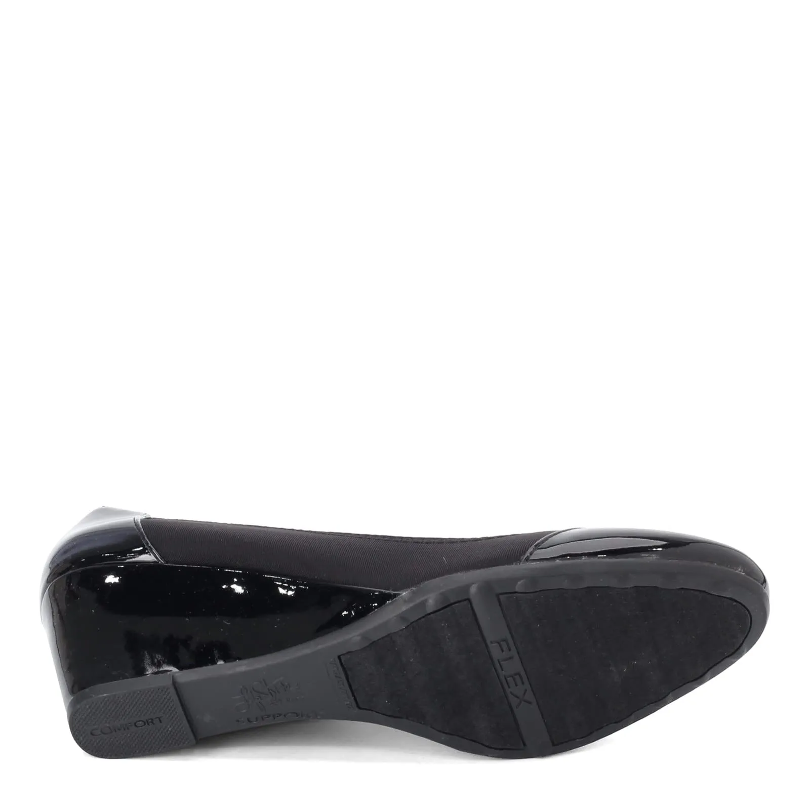 LifeStride Womens Juliana Str Pump, Black, 7 Wide US
