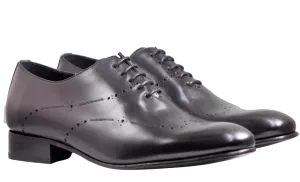 Luciana Men's Black Leather Dress Shoe 7784