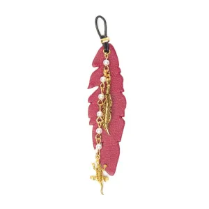 Malbec Feather Shoe Charm