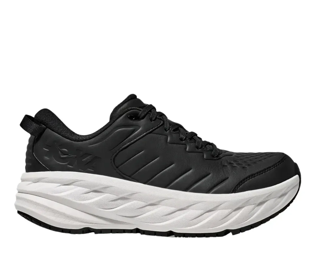 MEN'S HOKA BONDI SLIP RESISTANT | CARBON BLACK / WHITE