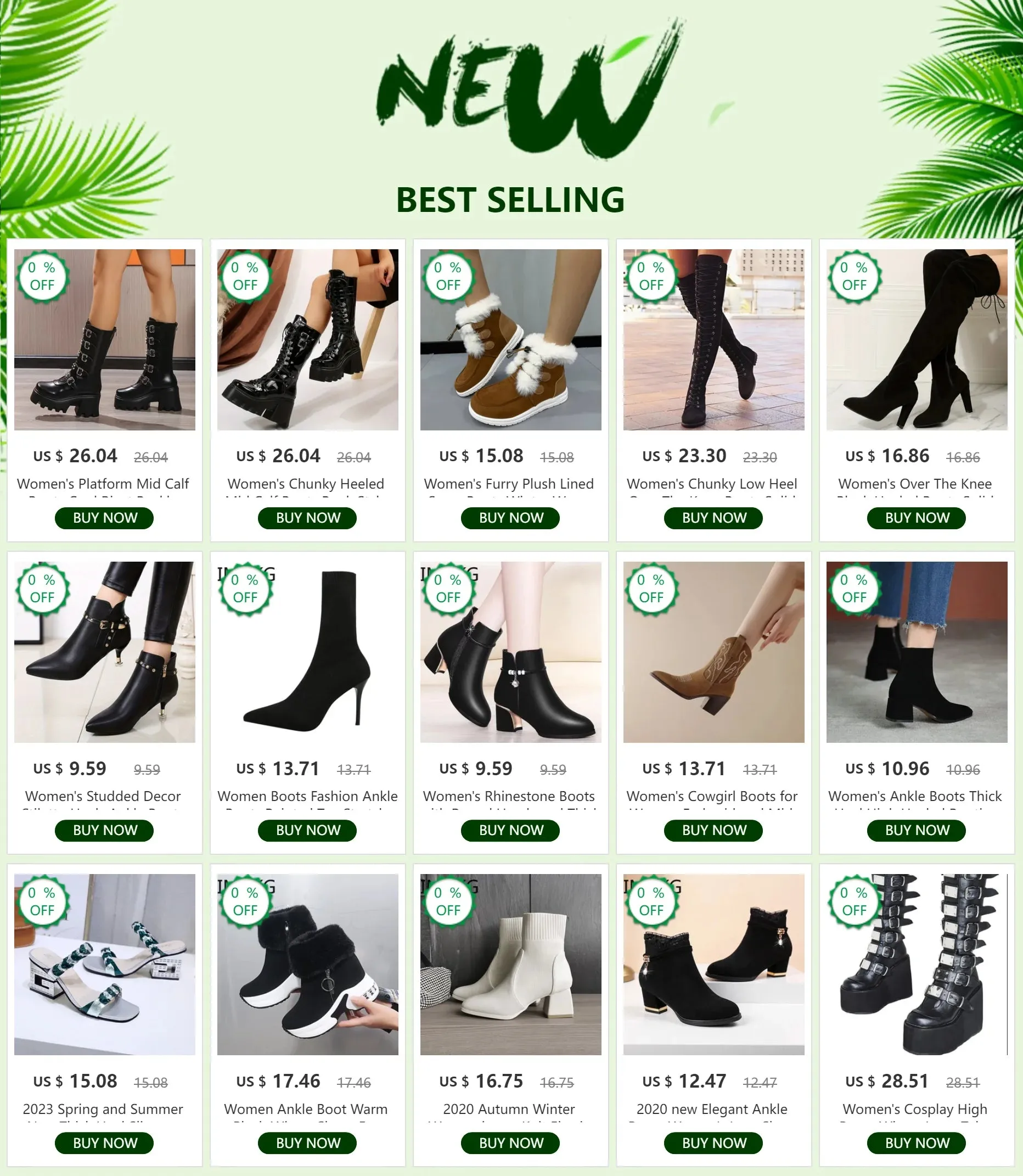 Metal Gothic Platform Punk Cosplay Wedges High Heel Boots