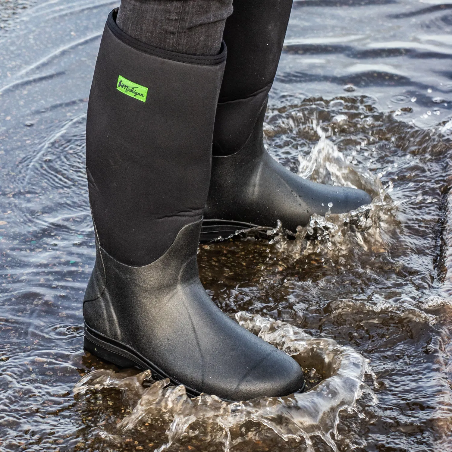 Michigan Neoprene Waterproof Wellington Fishing Boots Wellies