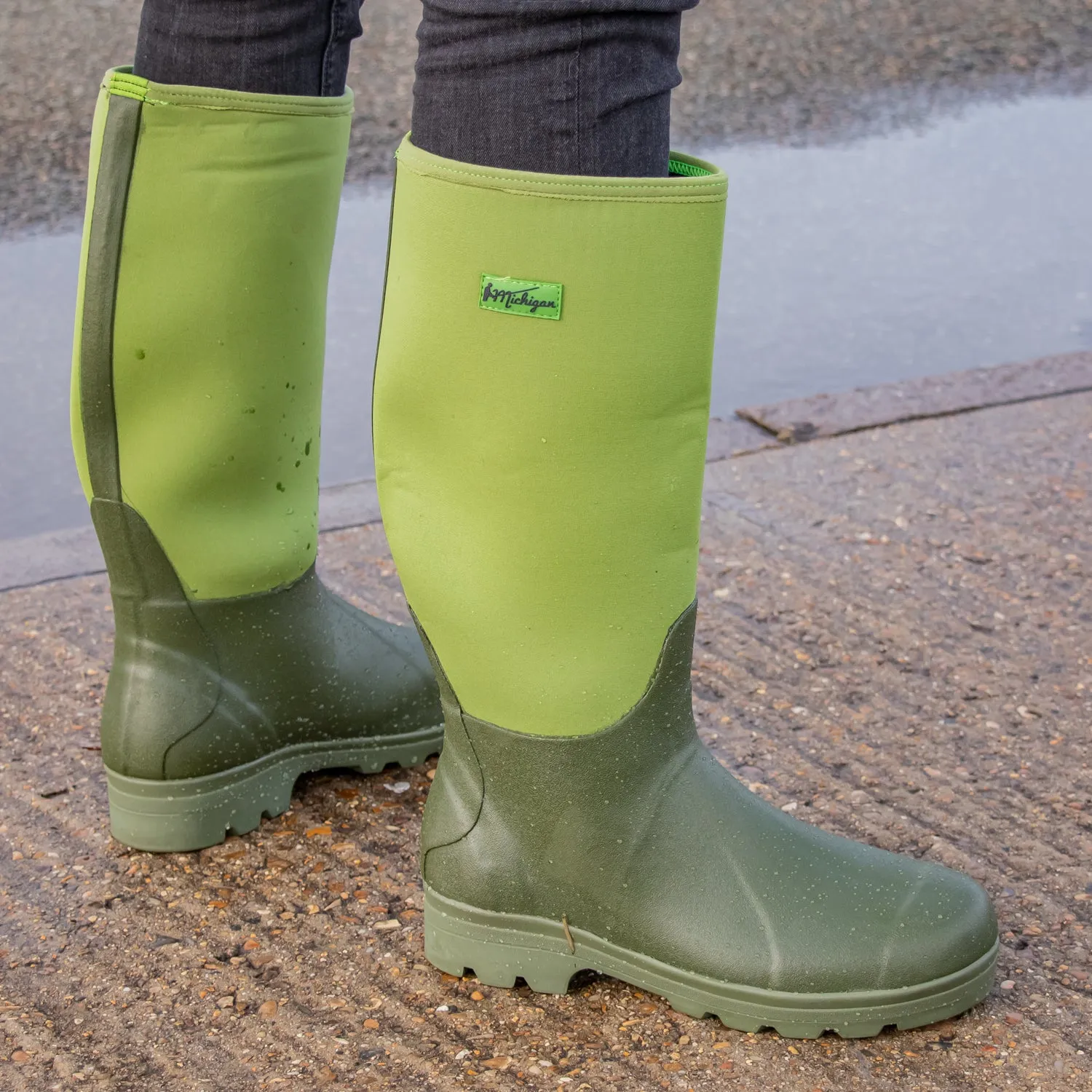 Michigan Neoprene Waterproof Wellington Fishing Boots Wellies