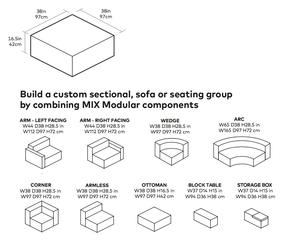 Mix Modular Ottoman