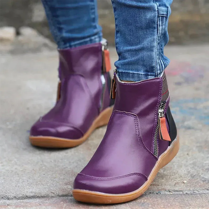 Moira |  Premium Zipper Orthopedic Waterproof Boots