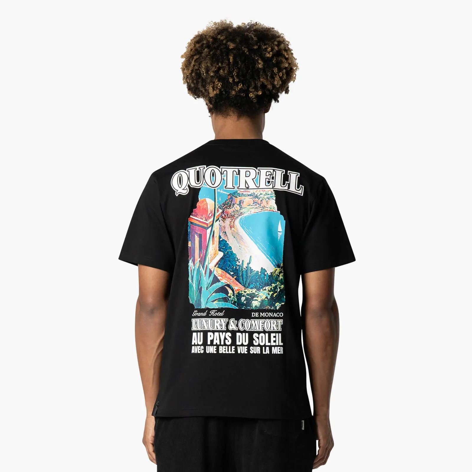 MONACO T-SHIRT | BLACK/WHITE