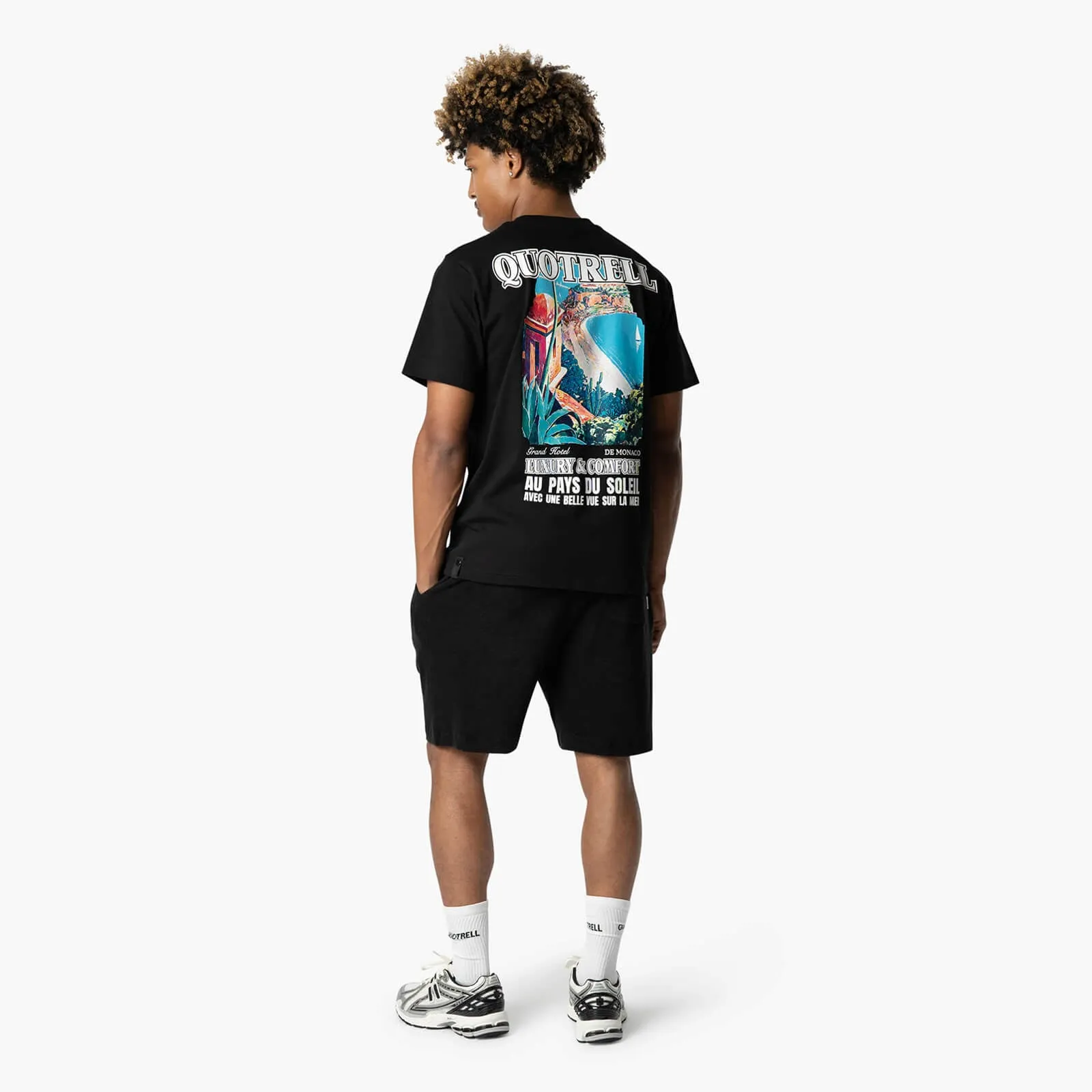 MONACO T-SHIRT | BLACK/WHITE