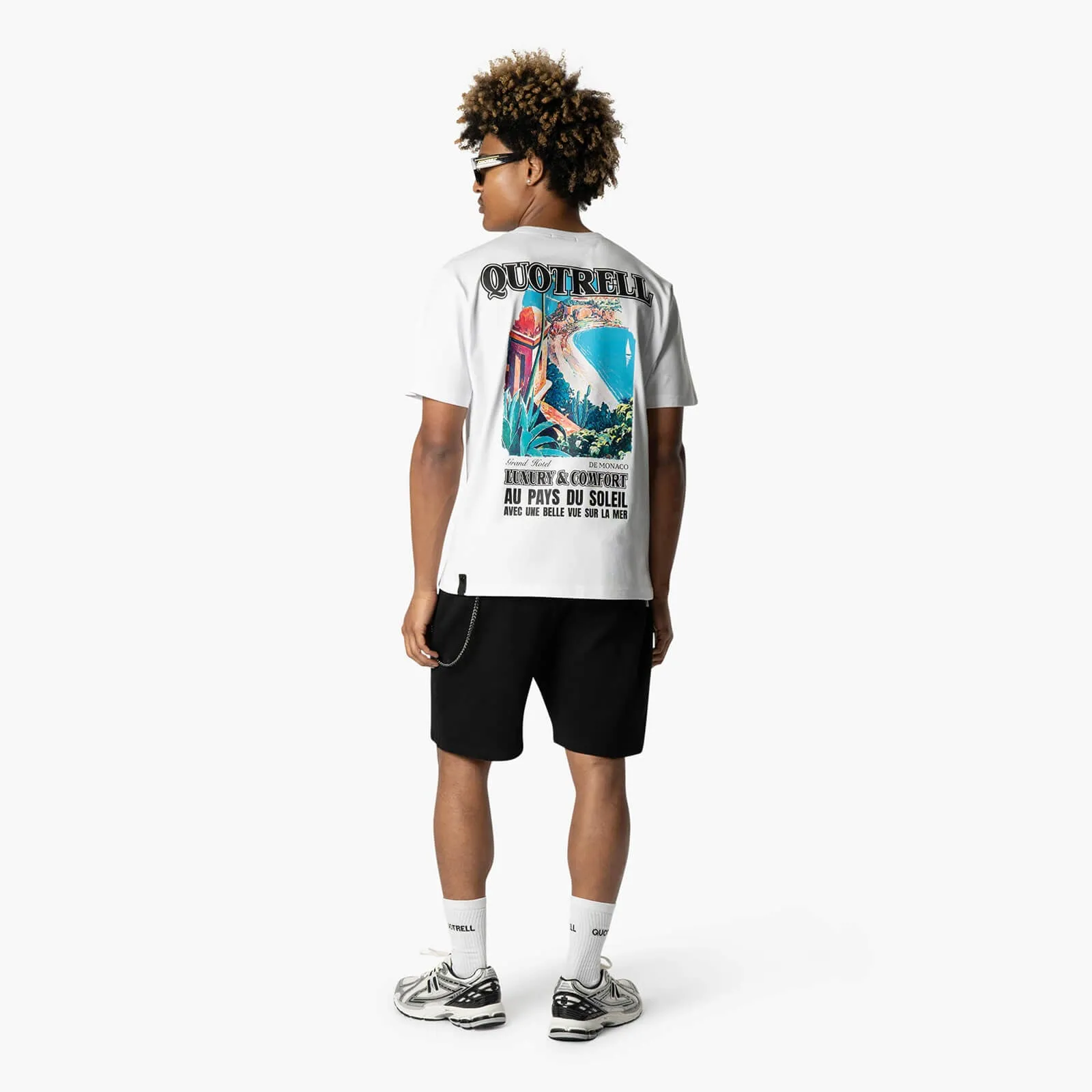 MONACO T-SHIRT | WHITE/BLACK