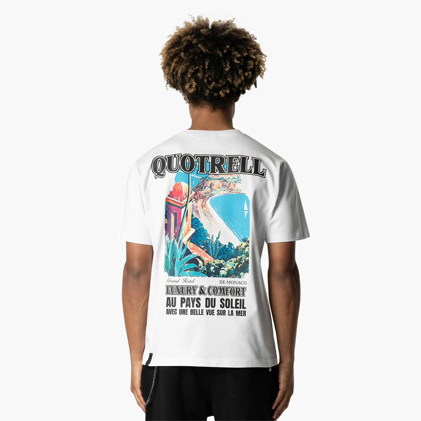 MONACO T-SHIRT | WHITE/BLACK