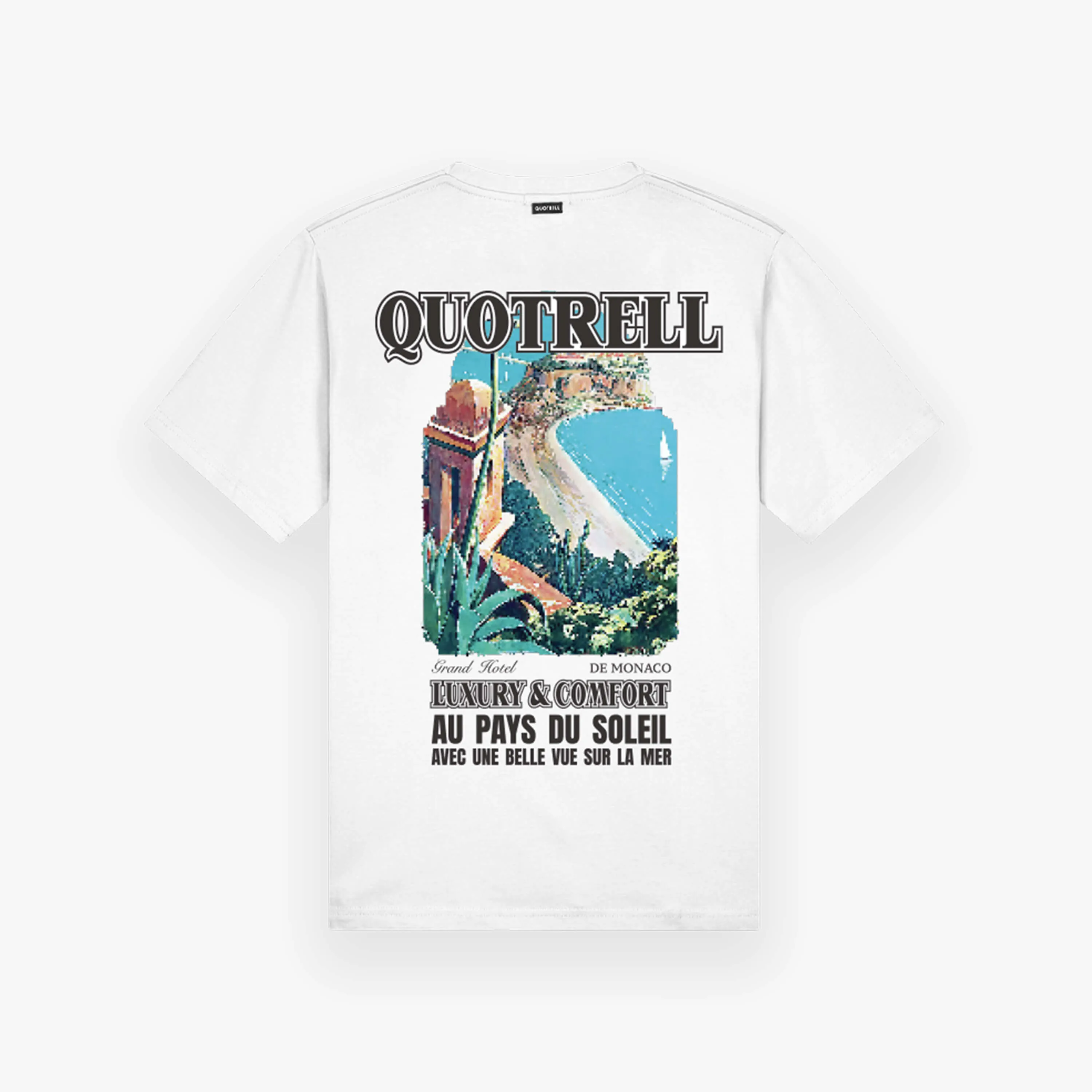 MONACO T-SHIRT | WHITE/BLACK