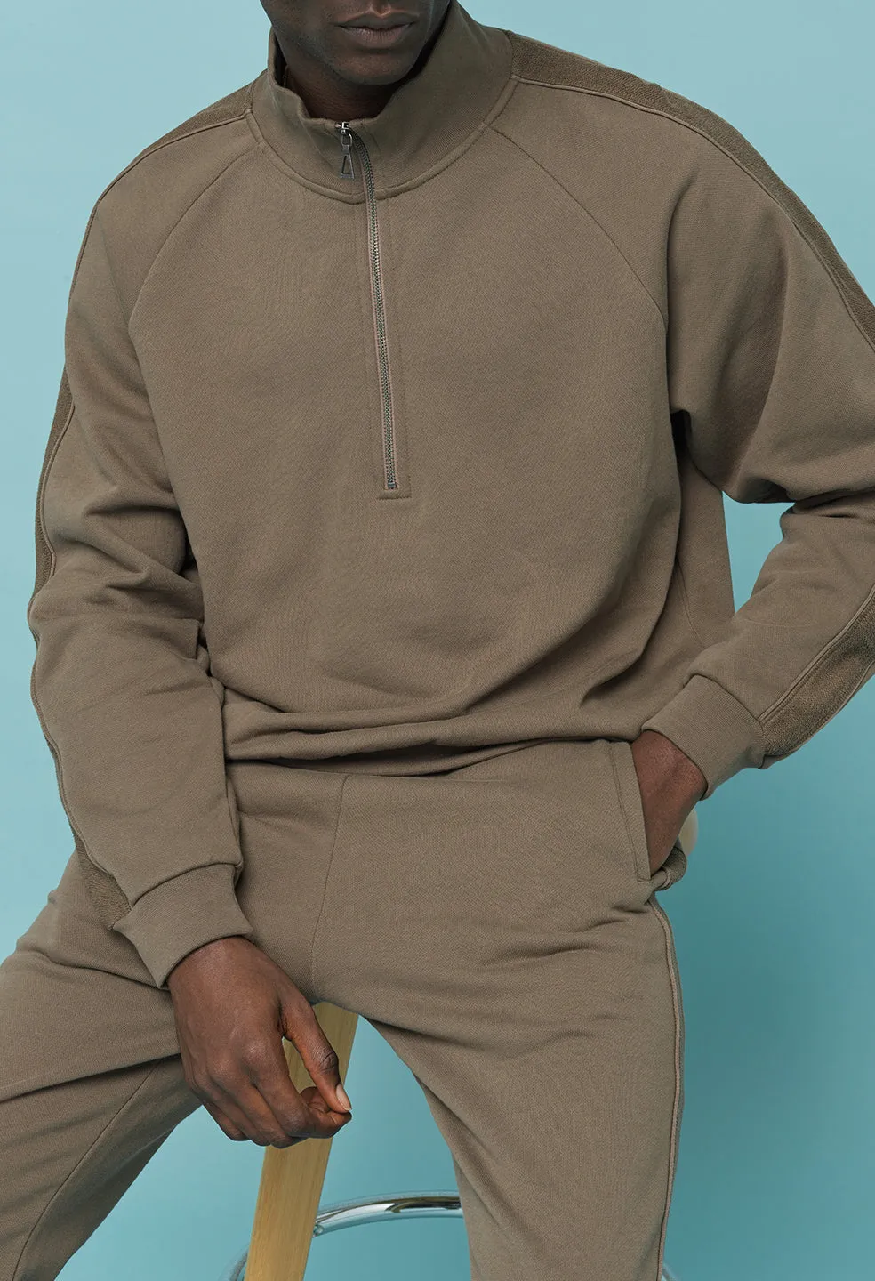 Munich Half Zip / Mocha
