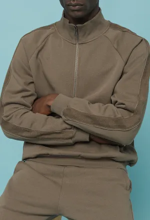 Munich Half Zip / Mocha
