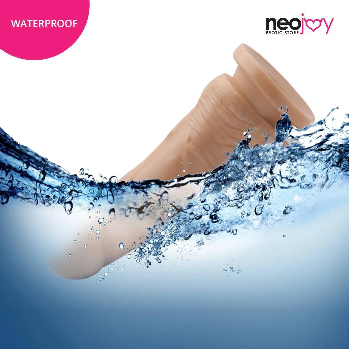 Neojoy - Realistic Cock Dildo With Strap-On Dong Gay - Flesh - 18cm - 7.1 inch