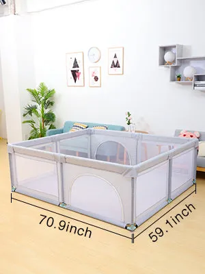 NEW Baby PlayPen - Extra Large - LIGHT GREY - 70.9*59.1*26.8inch
