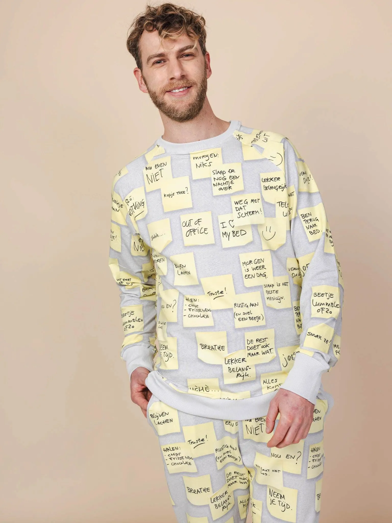 Note to Self Sweater en Broek set Heren