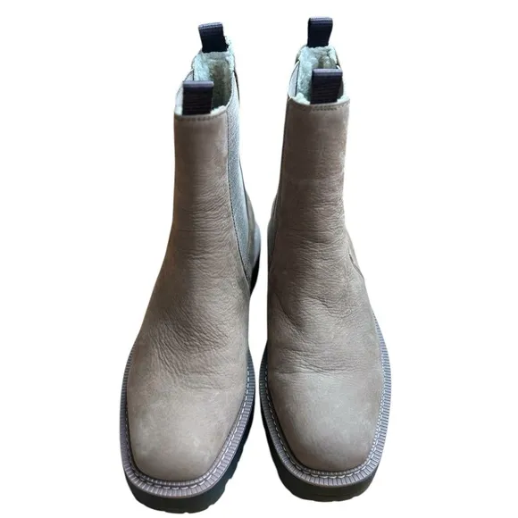 NWT Sam Edelman Laguna Waterproof Lug Sole Chelsea Boot - Size 10.5 - Tan